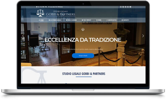 Gobbi & Partners - sito web Studio Legale
