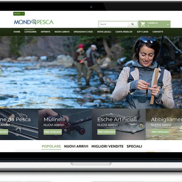 Mondo Pesca - sito web e-commerce