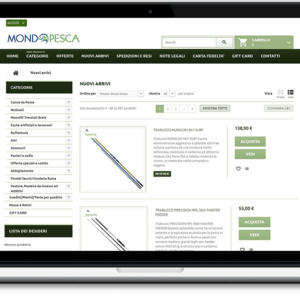 Mondo Pesca - sito web e-commerce